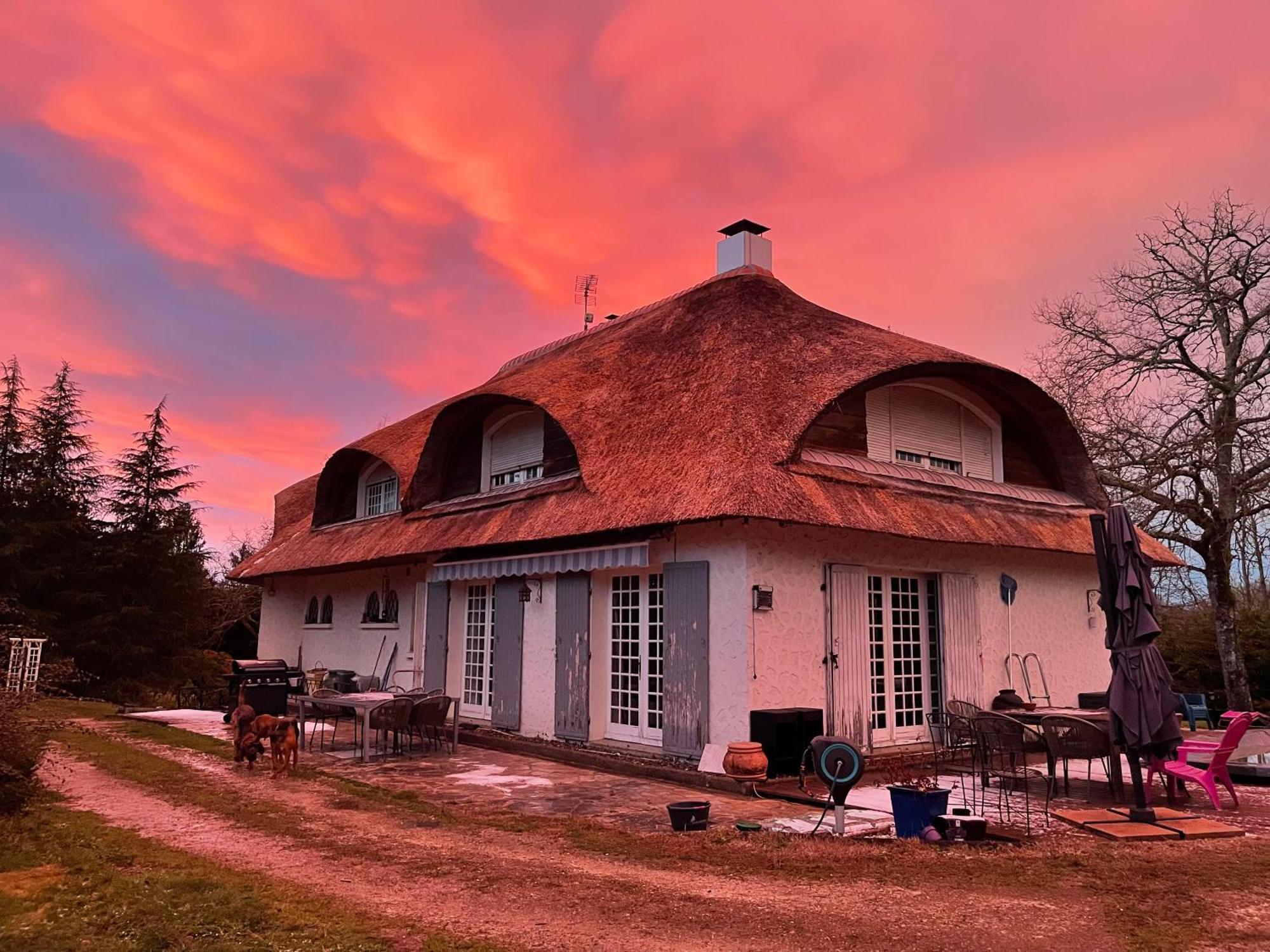 La Belle Chaumiere Bed and Breakfast Bretagne-de-Marsan Εξωτερικό φωτογραφία